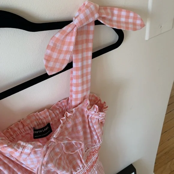 The Fifth Label Pink Gingham Dress - Picture 6 of 7